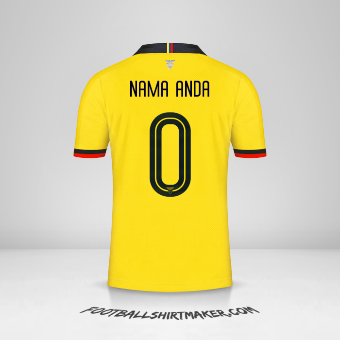 Jersey Ekuador 2019 -  nama anda - 0