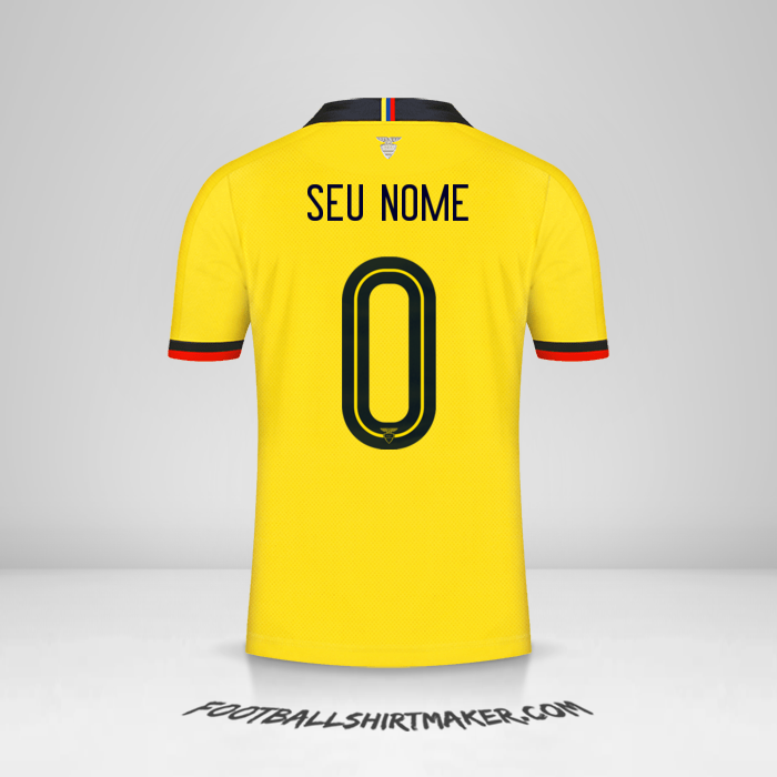 Camisa Equador 2019 -  seu nome - 0