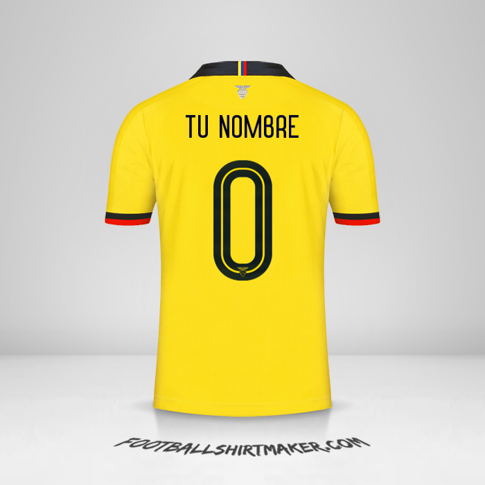 Camiseta Ecuador 2019 -  tu nombre - 0