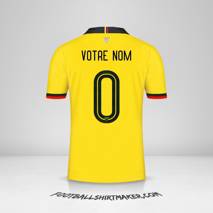 Maillot Équateur 2019 -  votre nom - 0