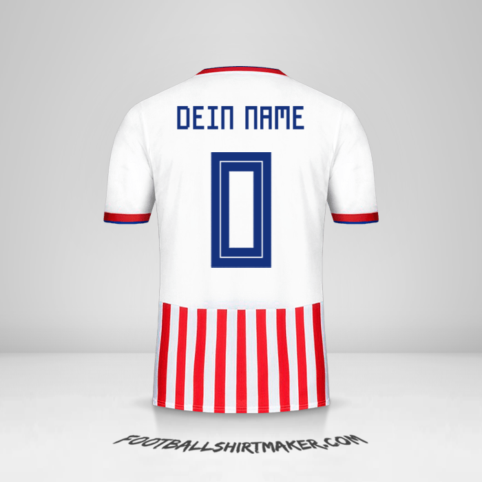 Trikot Paraguay 2018/19 -  dein name - 0