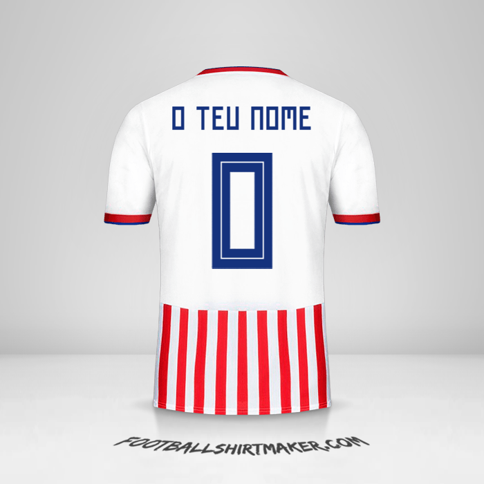 Camisola Paraguai 2018/19 -  o teu nome - 0