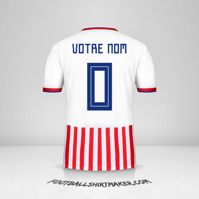 Maillot Paraguay 2018/19 -  votre nom - 0