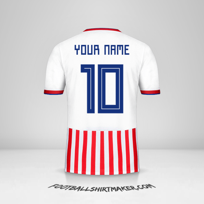 Paraguay 2018/19 shirt number 10 your name