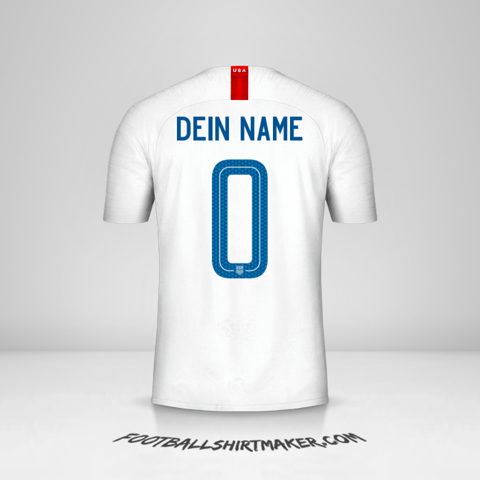 Trikot Vereinigte Staaten 2018 -  dein name - 0