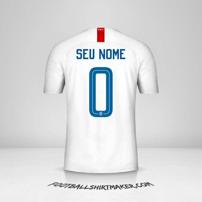 Camisa Estados Unidos 2018 -  seu nome - 0