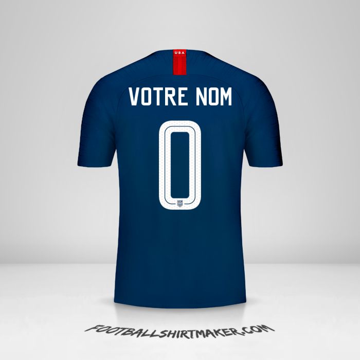 Maillot États-Unis 2018 II -  votre nom - 0