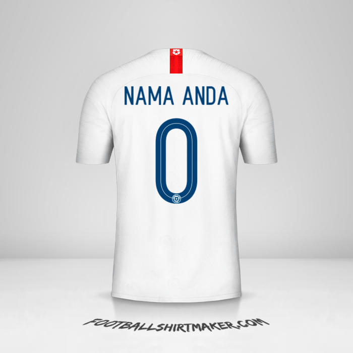 Jersey Cile 2018/19 II -  nama anda - 0