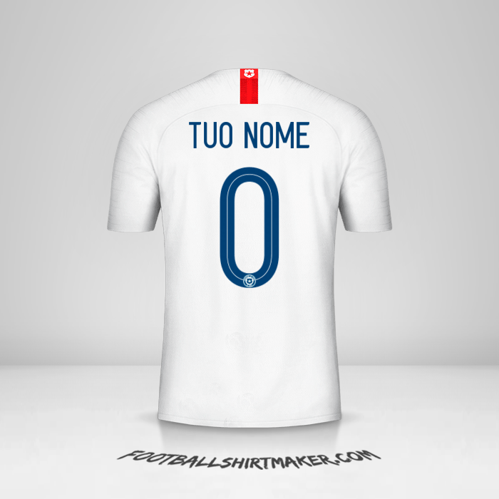 Maglia Cile 2018/19 II -  tuo nome - 0