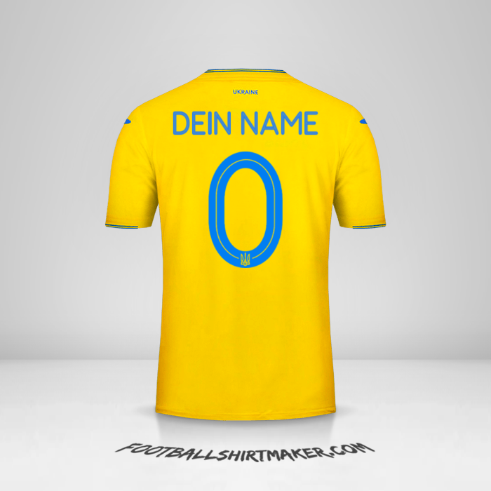 Trikot Ukraine 2018/19 -  dein name - 0