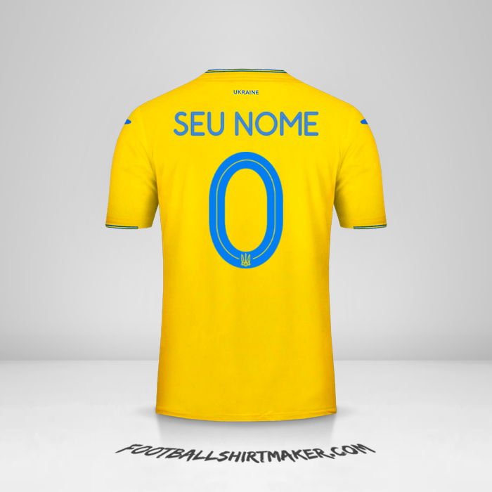 Camisa Ucrânia 2018/19 -  seu nome - 0