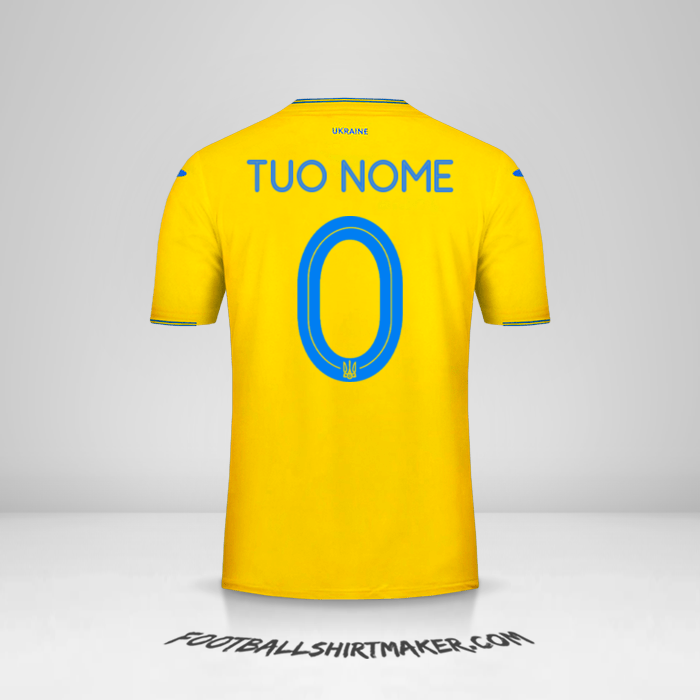 Maglia Ucraina 2018/19 -  tuo nome - 0