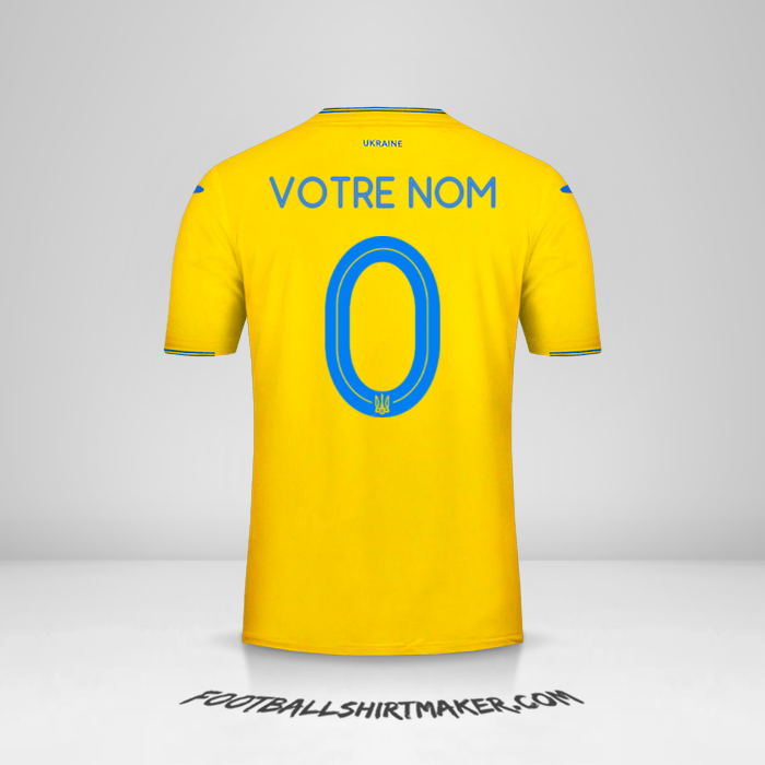 Maillot Ukraine 2018/19 -  votre nom - 0