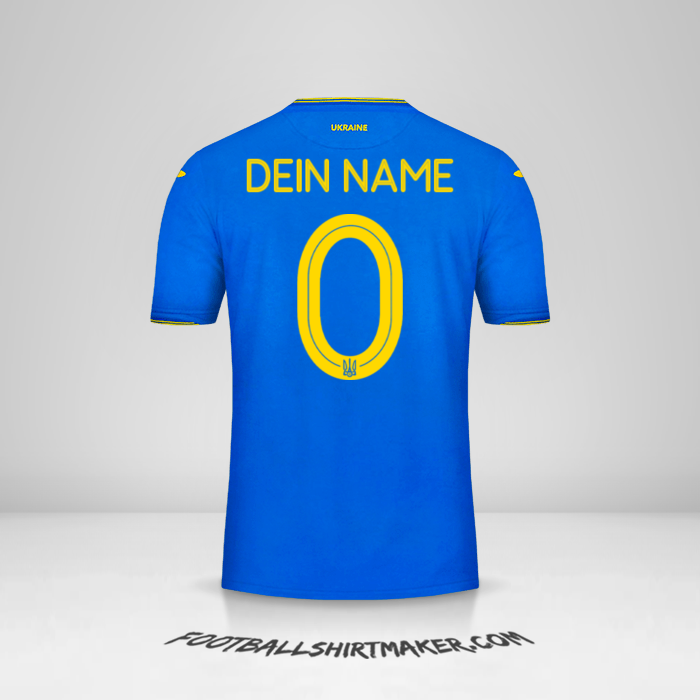 Trikot Ukraine 2018/19 II -  dein name - 0