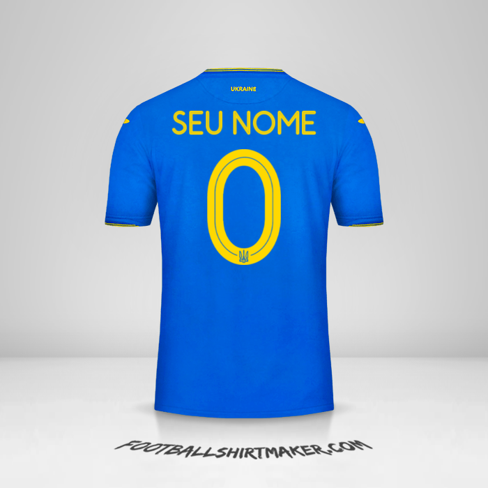 Camisa Ucrânia 2018/19 II -  seu nome - 0