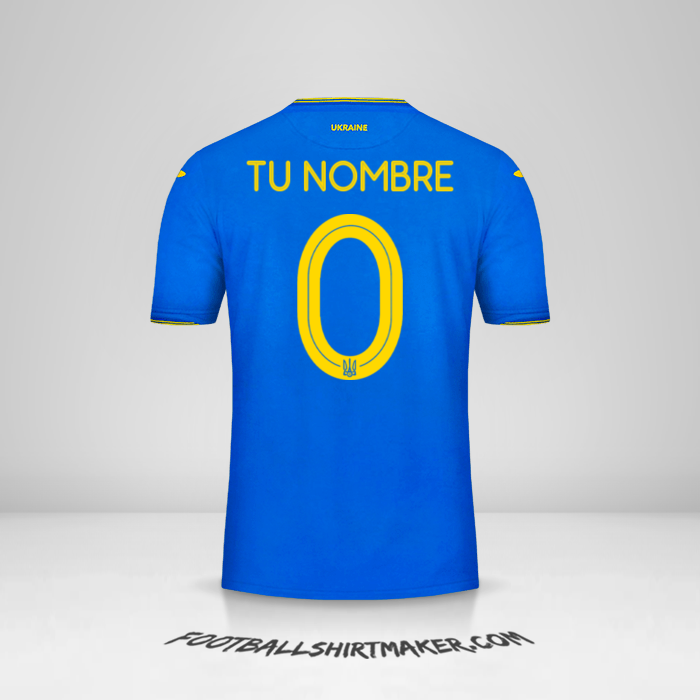 Jersey Ucrania 2018/19 II -  tu nombre - 0