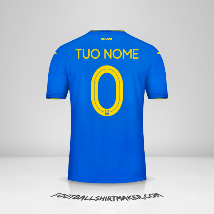 Maglia Ucraina 2018/19 II -  tuo nome - 0