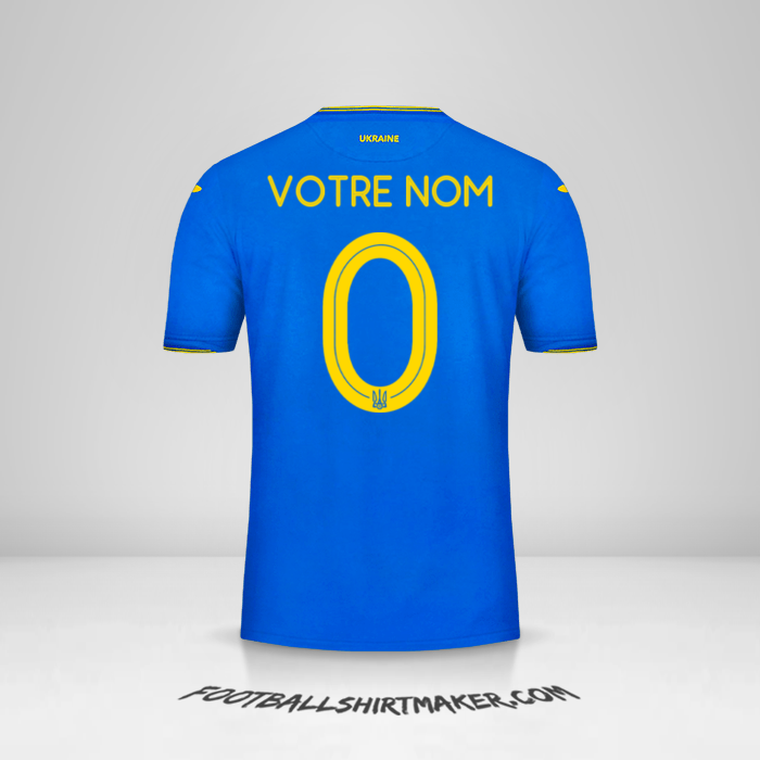 Maillot Ukraine 2018/19 II -  votre nom - 0