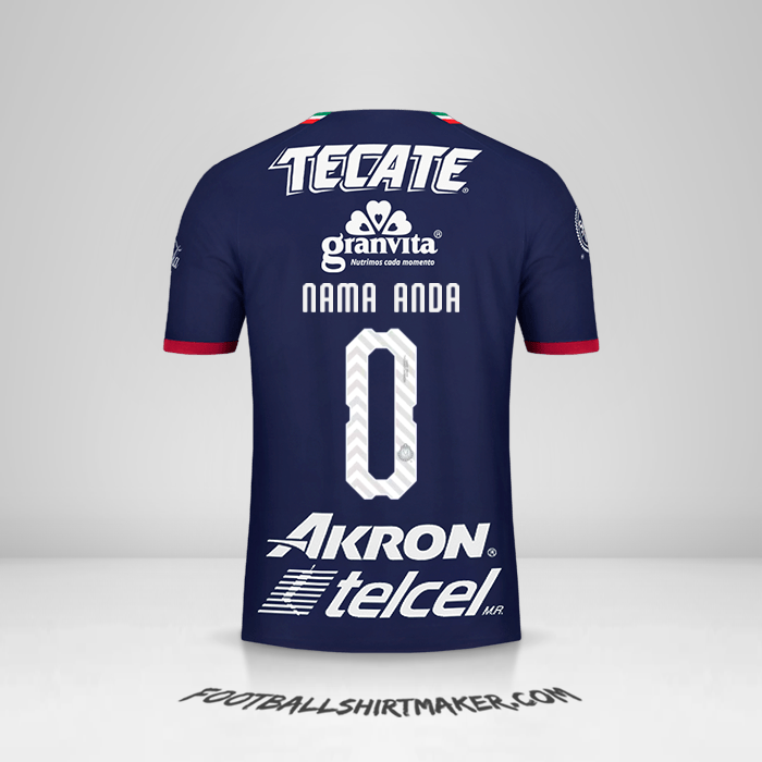 Jersey Guadalajara 2018/19 III -  nama anda - 0