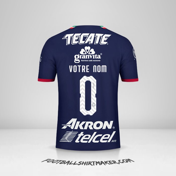 Maillot Guadalajara 2018/19 III -  votre nom - 0