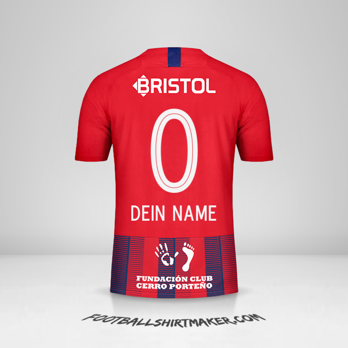 Trikot Club Cerro Porteño 2019 -  dein name - 0