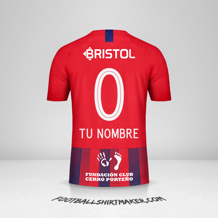 Jersey Club Cerro Porteño 2019 -  tu nombre - 0