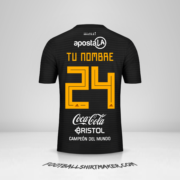 Camiseta Club Olimpia Libertadores 2019 II número 24 tu nombre