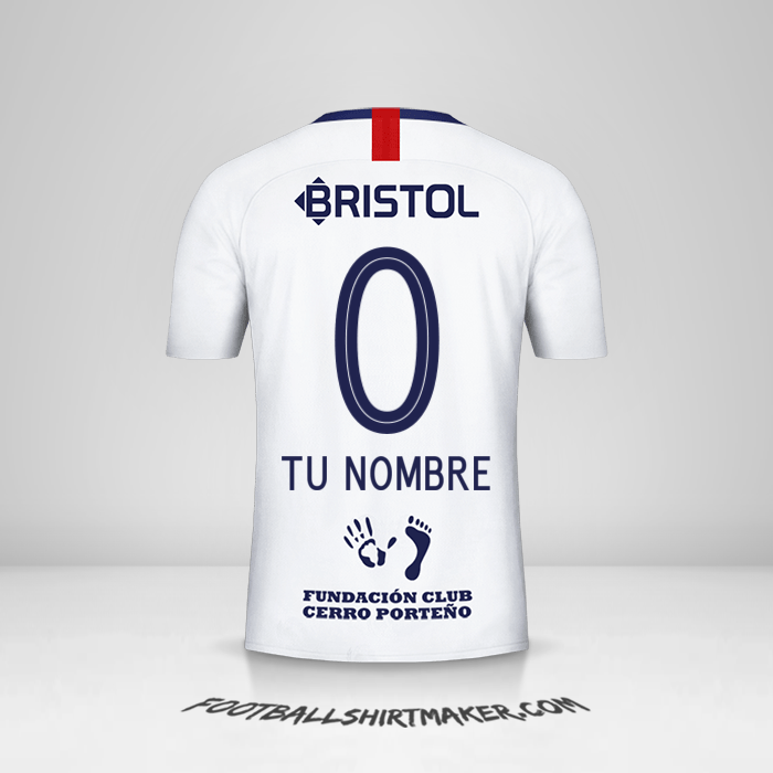 Camiseta Club Cerro Porteño 2019 II -  tu nombre - 0