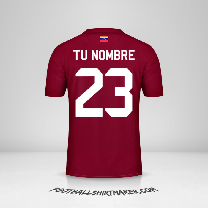 Jersey Venezuela 2019/2020 número 23 tu nombre