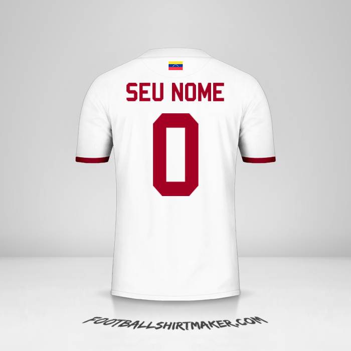 Camisa Venezuela 2019/2021 II -  seu nome - 0