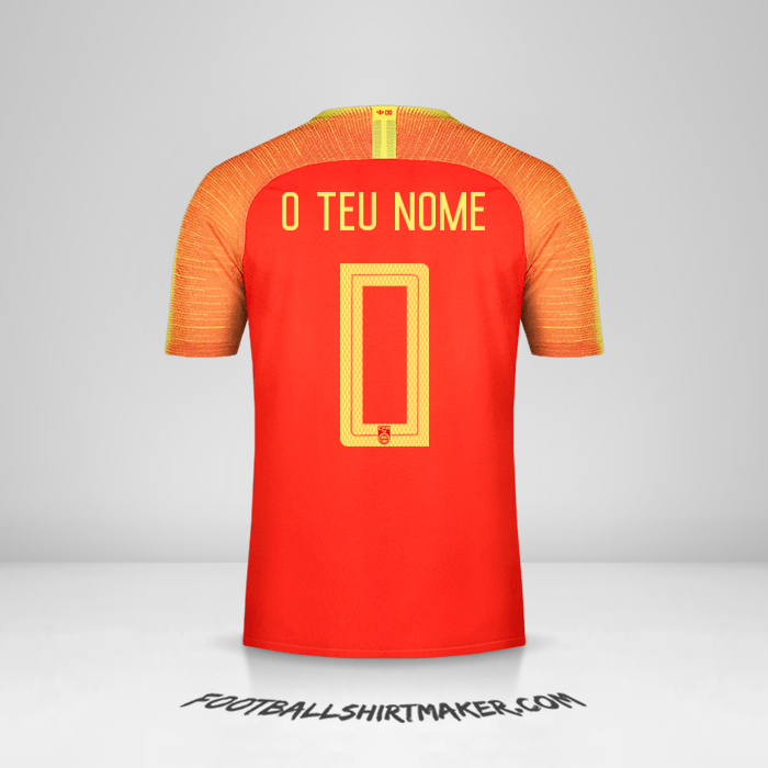 Camisola China 2018/19 -  o teu nome - 0