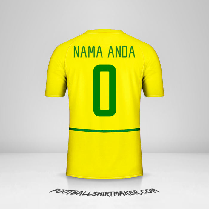 Jersey Brasil 2002/04 -  nama anda - 0