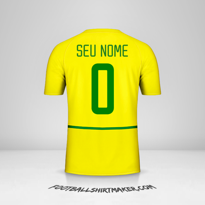 Camisa Brasil 2002/04 -  seu nome - 0