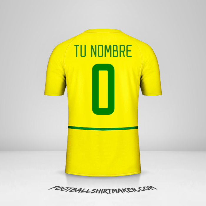 Camiseta Brasil 2002/04 -  tu nombre - 0