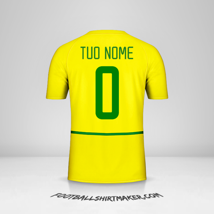 Maglia Brasile 2002/04 -  tuo nome - 0