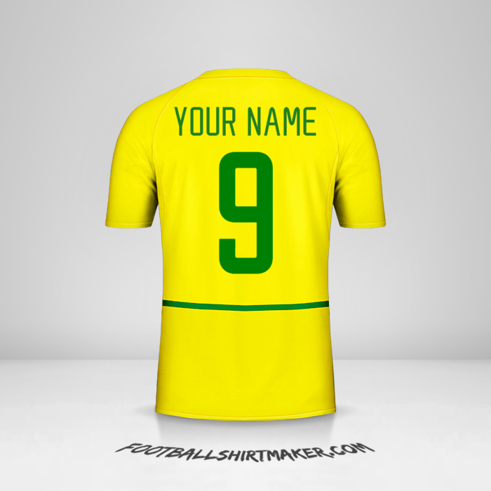 Brazil 2002/04 shirt number 9 your name