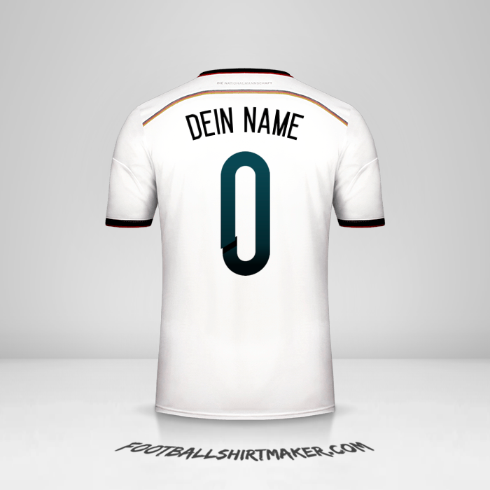 Trikot Deutschland 2014 -  dein name - 0