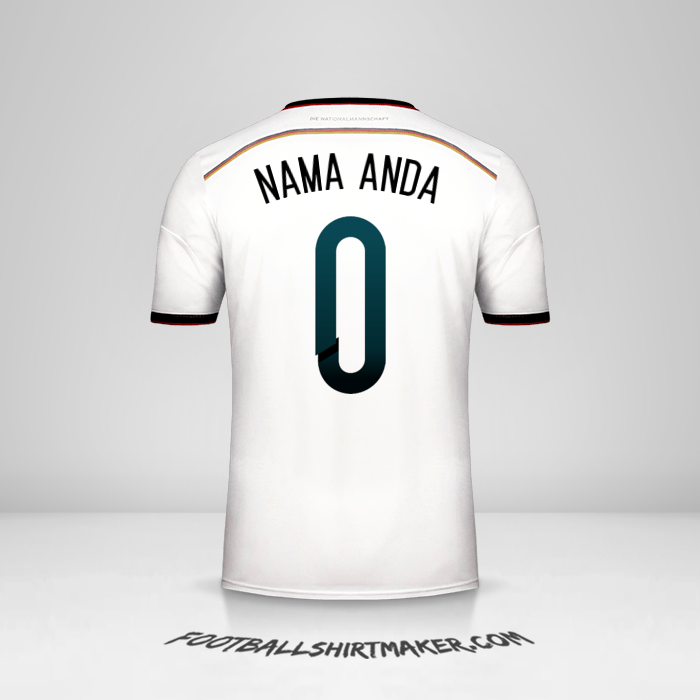 Jersey Jerman 2014 -  nama anda - 0