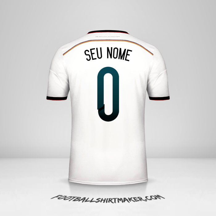 Camisa Alemanha 2014 -  seu nome - 0