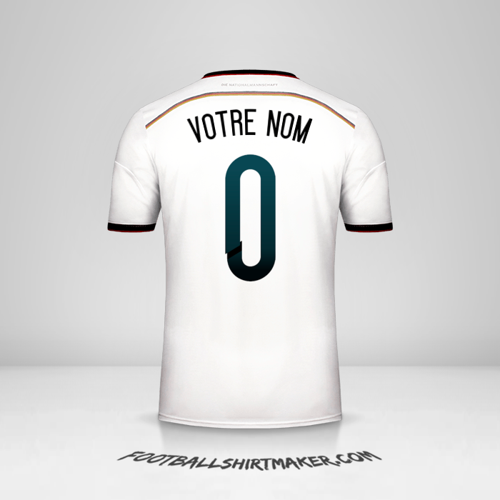 Maillot Allemagne 2014 -  votre nom - 0