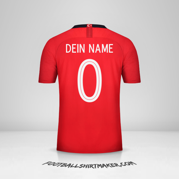 Trikot Türkei 2018/19 -  dein name - 0