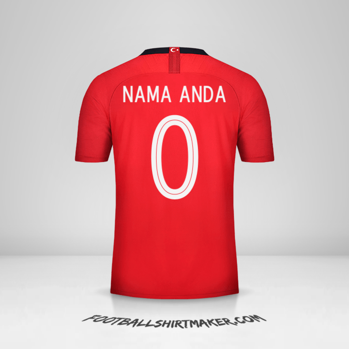 Jersey Turki 2018/19 -  nama anda - 0