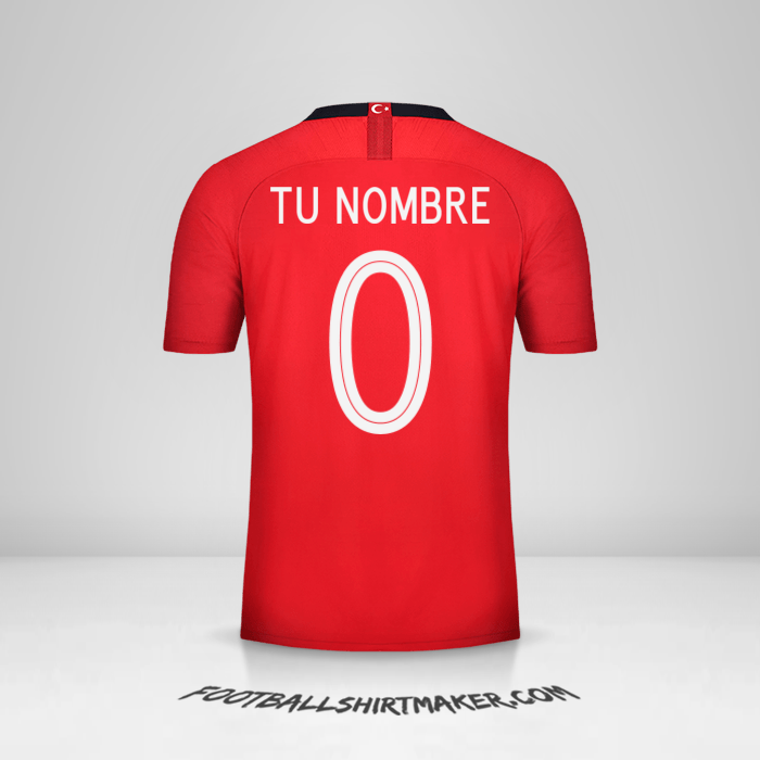 Jersey Turquia 2018/19 -  tu nombre - 0