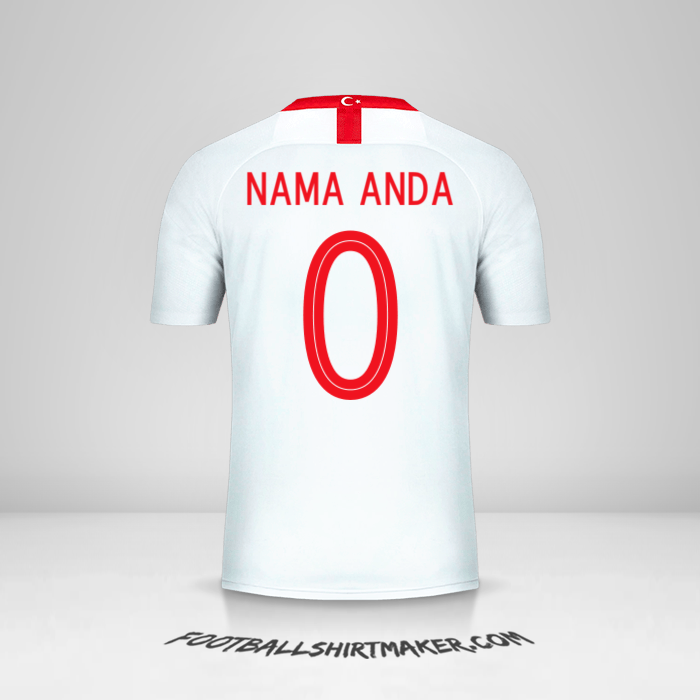 Jersey Turki 2018/19 II -  nama anda - 0