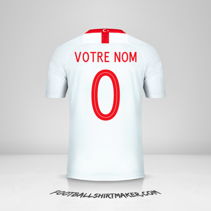 Maillot Turquie 2018/19 II -  votre nom - 0