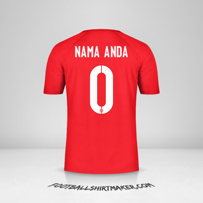 Jersey Inggris 2014/15 II -  nama anda - 0