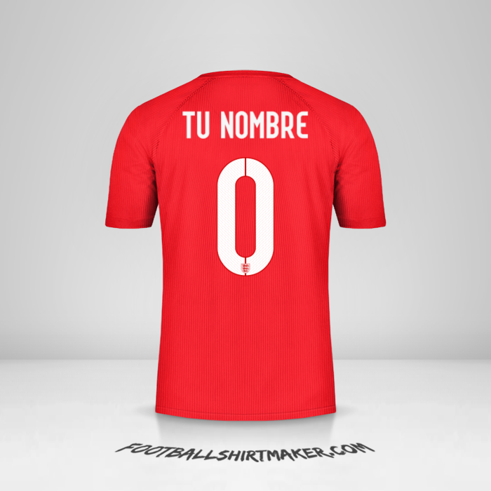 Camiseta Inglaterra 2014/15 II -  tu nombre - 0