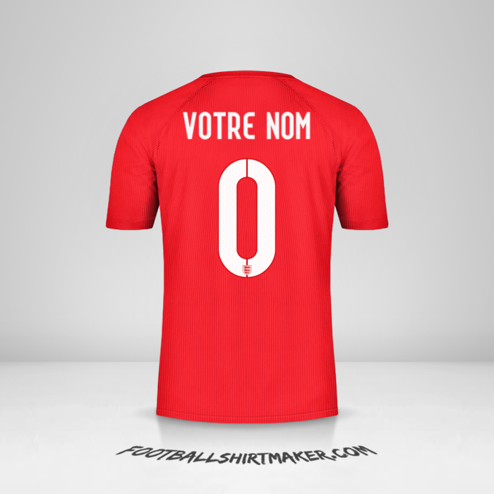 Maillot Angleterre 2014/15 II -  votre nom - 0