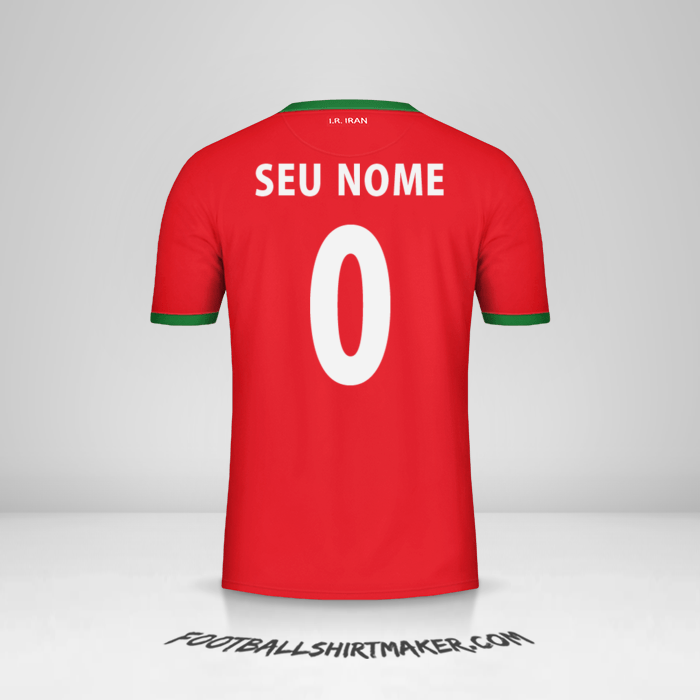 Camisa Irã 2014 II -  seu nome - 0