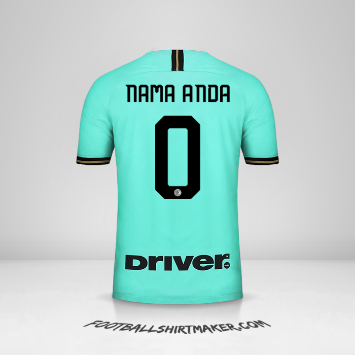 Jersey Inter 2019/20 II -  nama anda - 0